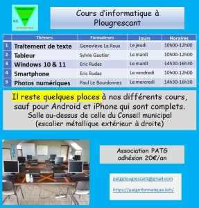 Il reste encore quelques places à Plougrescant 