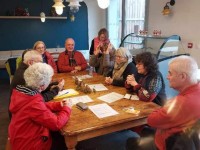 Hier lundi 9 janvier rencontre des formateurs de Plougrescant au Castel Café.